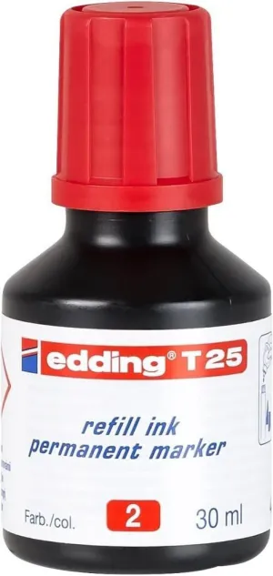 TINTA, EDDING. VERMELLA, ROTULADOR PERMANENTE, 30 CC TINTA, EDDING. VERMELLA, ROTULADOR PERMANENTE, 30 CC