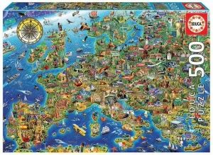 PUZZLE EDUCA, MAPA DE EUROPA. 500 PEZAS PUZZLE EDUCA, MAPA DE EUROPA. 500 PEZAS