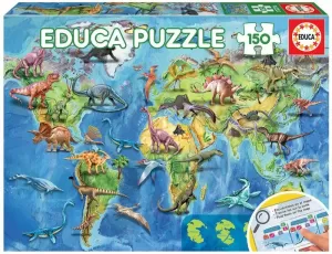 PUZZLE EDUCA, MAPA EUROPA, DINOSAURIOS. 150 PEZAS PUZZLE EDUCA, MAPA EUROPA, DINOSAURIOS. 150 PEZAS