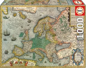 PUZZLE EDUCA, MAPA EUROPA ANTIGO, 1000 PEZAS PUZZLE EDUCA, MAPA EUROPA ANTIGO, 1000 PEZAS