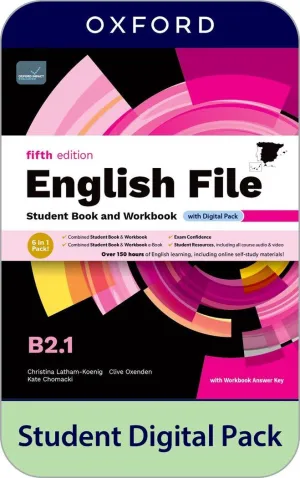ENGLISH FILE, B2.1. STUDENT´S BOOK AND WORKBOOK AND DIGITAL WITH KEY