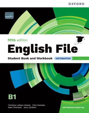 ENGLISH FILE, B1. STUDENT´S BOOK AND WORKBOOK KEY WITH KEY PA