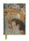 CADERNO DE NOTAS, FLAME. KLIMT, THREE AGES OF WOMAN. (FOILED JOURNAL)