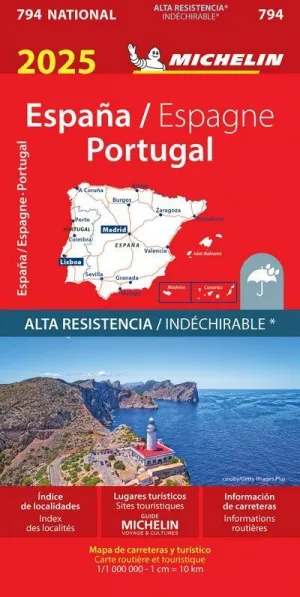 MAPA, 794. ESPAÑA - PORTUGAL, ALTA RESISTENCIA 2025