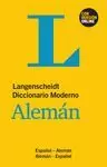 LANGENSCHEIDT DICCIONARIO MODERNO. ALEMÁN