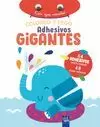 COLOREO Y PEGO ADHESIVOS GIGANTES. ELEFANTE