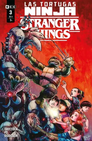 LAS TORTUGAS NINJA / STRANGER THINGS, 3 DE 4 LAS TORTUGAS NINJA / STRANGER THINGS, 3 DE 4