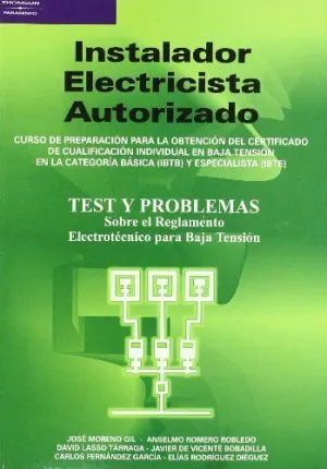 INSTALADOR ELECTRICISTA AUTORIZADO. TEST Y PROBLEMAS
