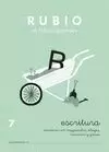 ESCRITURA RUBIO, 07. ESCRITURA CON MAYÚSCULAS, DIBUJOS, NÚMEROS Y GRECAS CON LETRA CONTINUA