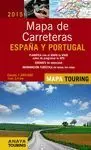 MAPA DE CARRETERAS DE ESPAÑA Y PORTUGAL, 2015.  1:340.000