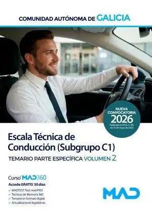 ESCALA TÉCNICA DE CONDUCCIÓN (SUBGRUPO C1). TEMARIO